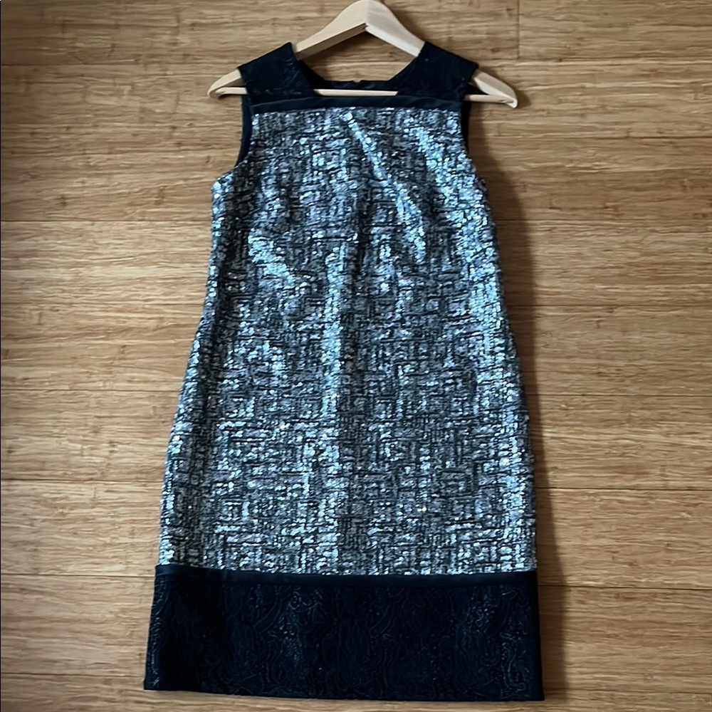 Elegant Black and Silver Women's Dress